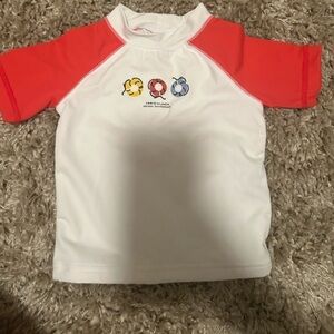 NWOT Janie and Jack Boy's Rash Guard Swim Shirt 3-6 Months Life Preserver​